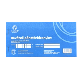 Bevételi pénztárbizonylat 25x3lapos B.318-102/A/V Bluering®