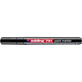 Lakkmarker 1-2mm, kerek Edding 791 fekete