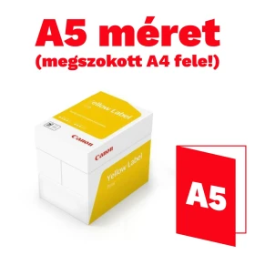 Másolópapír A5, 80g, Canon Yellow Label 500ív/csomag,