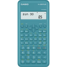 Számológép tudományos 181 funkcióss, kétsoros kijelző Casio FX 220 PLUS 2E kék