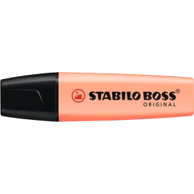 Szövegkiemelő 2-5mm, vágott hegyű, STABILO Boss original Pastel barack