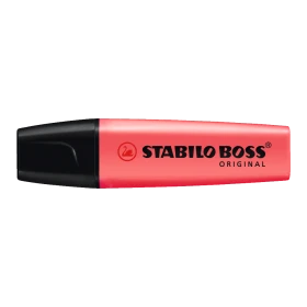 Szövegkiemelő 2-5mm, vágott hegyű, STABILO Boss original piros