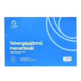 Tehergépjármű menetlevél A4, 100 lapos D.GEPJ.21/UJ Bluering®