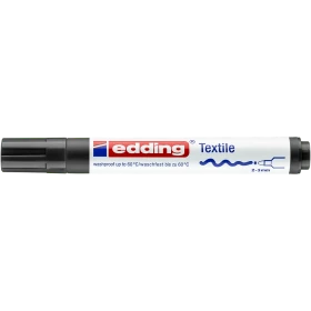 Textilfilc 2-3mm, kerek Edding 4500 fekete