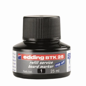 Tinta utántöltő táblamarkerhez 25ml, Edding BTK25 fekete