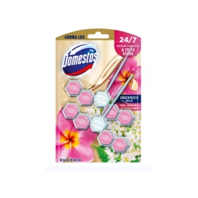 WC illatosító 2 x 55 g  Aroma Lux  Domestos Pink Jasmine & Elderflower